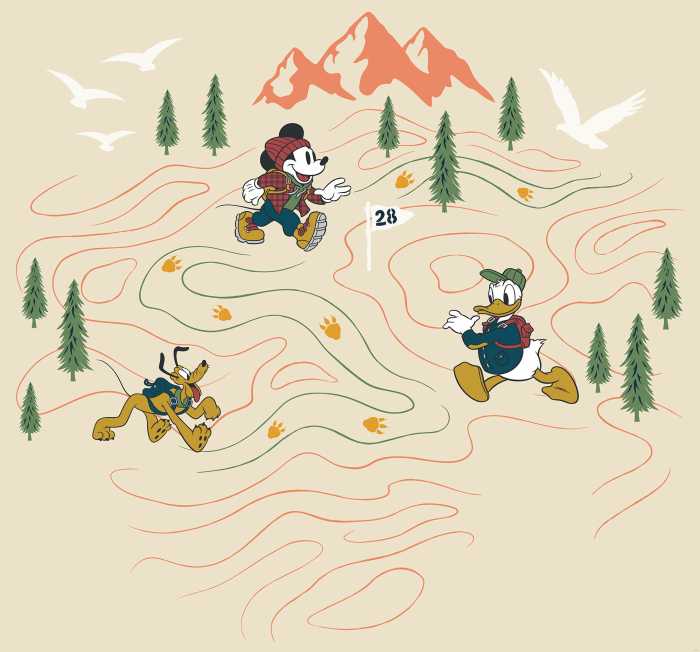 Photo murale intissé impression numérique Mickey Meets the Mountain