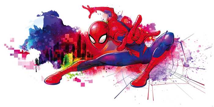 Photo murale intissé impression numérique Spider-Man Graffiti Art
