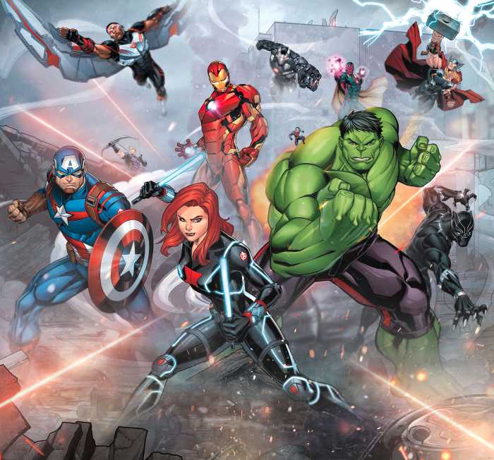Photo murale intissé impression numérique Avengers Street Revenge