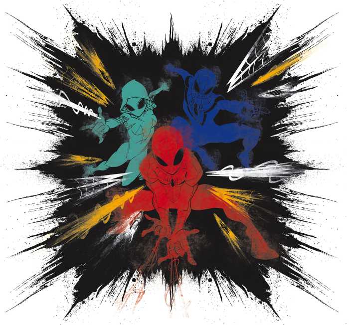 Photo murale intissé impression numérique Spider-Man Color Explosion