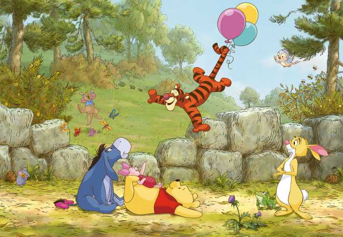 Photo murale Winnie the Pooh Ballooning