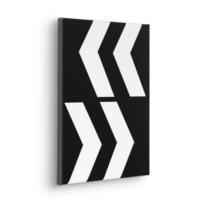 Tableau intissé Typo Arrows