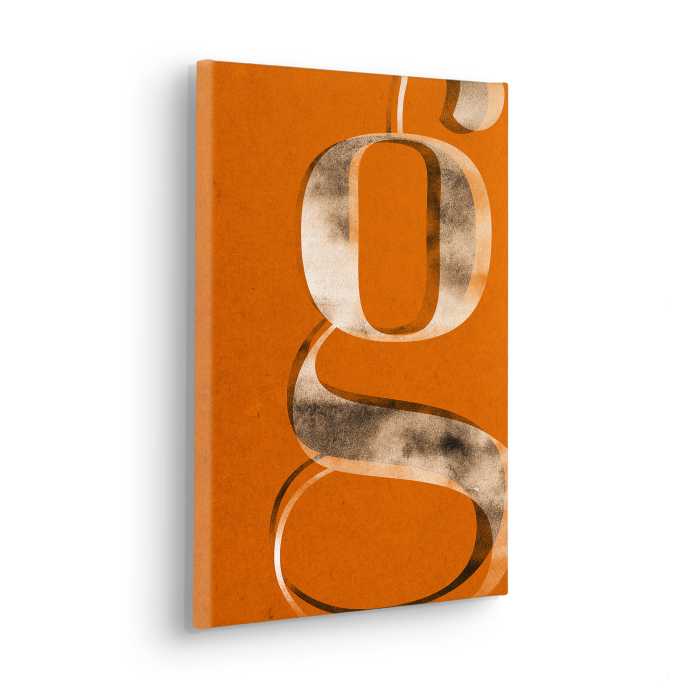 Tableau intissé Typo G wie Gustav