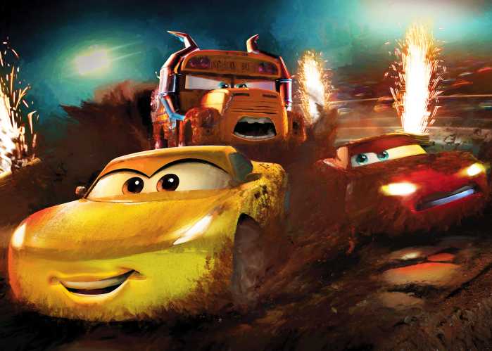 Photo murale intissé impression numérique Cars Dirt Track