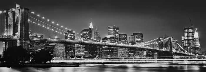 Photo murale intissé impression numérique Brooklyn Bridge