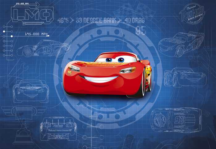 Photo murale Cars3 Blueprint