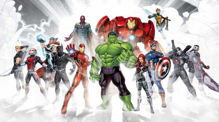 Photo murale intissé impression numérique Avengers Unite
