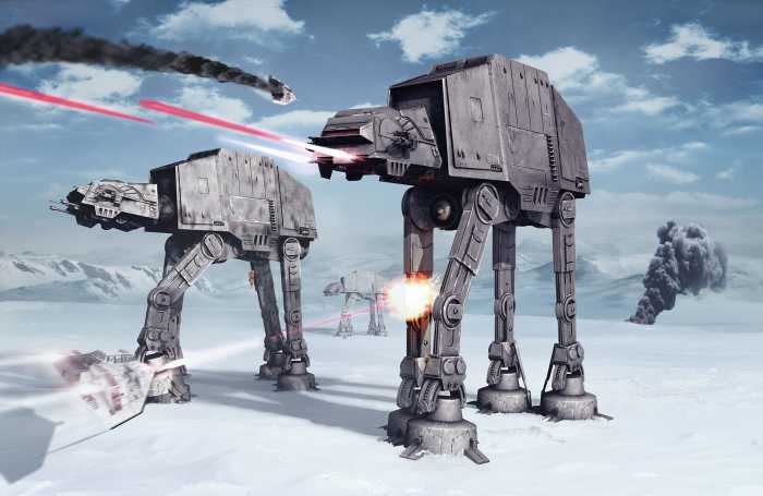 Photo murale intissé impression numérique Star Wars Battle of Hoth