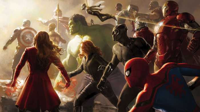 Photo murale intissé impression numérique Avengers Final Battle