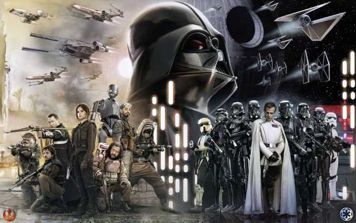 Photo murale intissé impression numérique Star Wars Collage