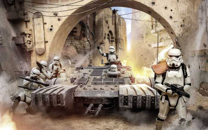 Photo murale intissé impression numérique Star Wars Tanktrooper