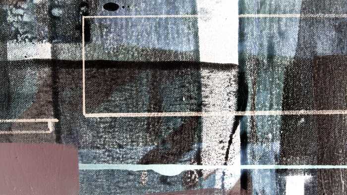 Photo murale intissé impression numérique Frames Facing bleu