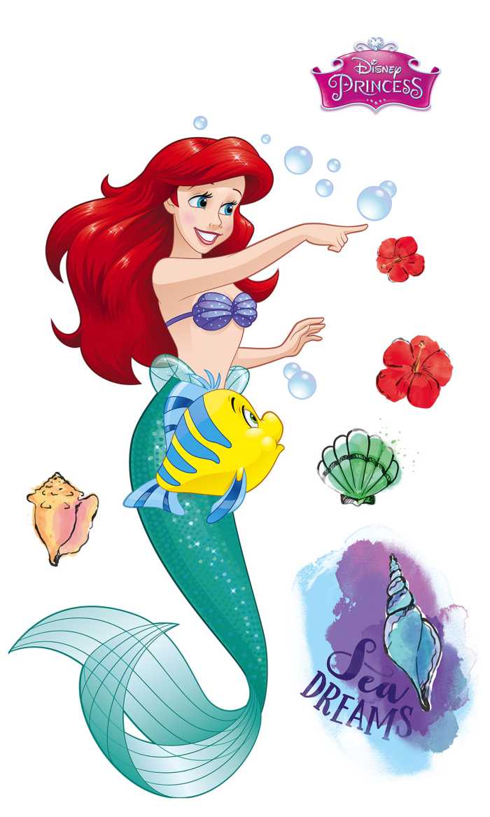 Sticker mural Ariel XXL