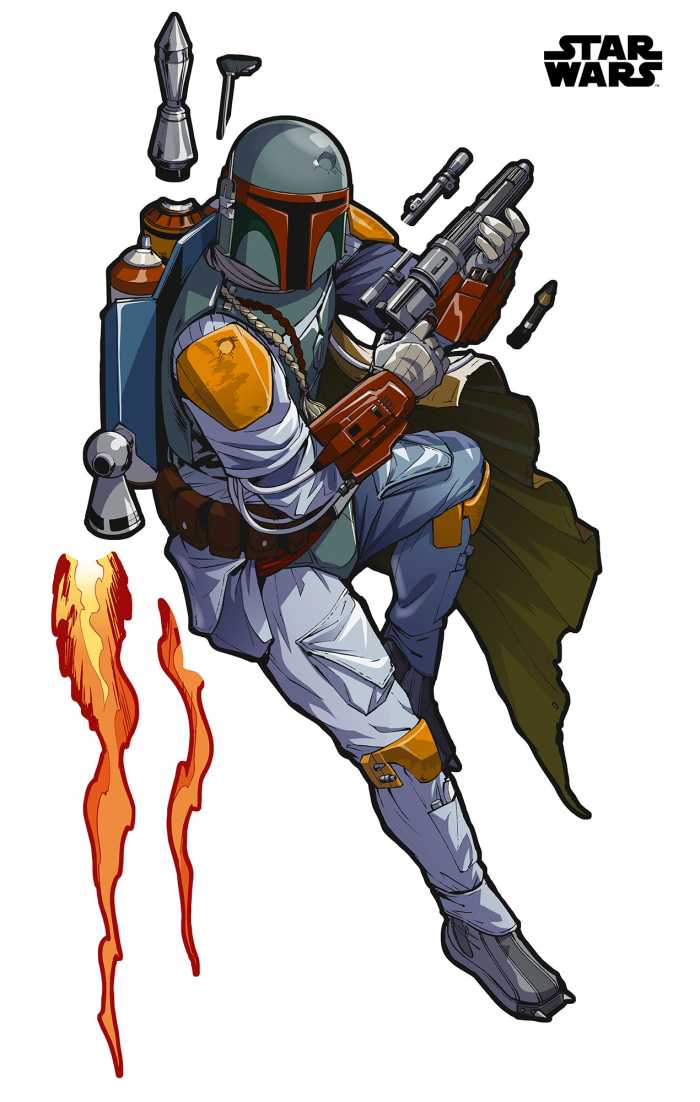 Sticker mural Star Wars XXL Boba Fett