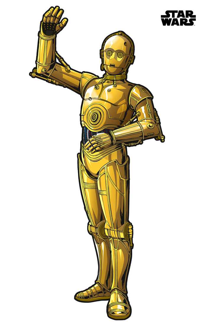 Sticker mural Star Wars XXL C-3PO