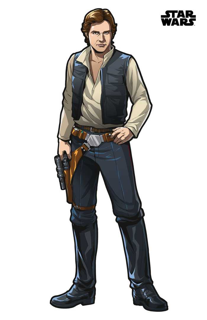 Sticker mural Star Wars XXL Han Solo