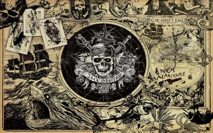 Photo murale intissé impression numérique Pirates of the Caribbean 5