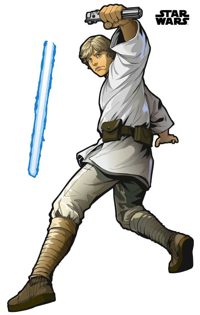 Sticker mural Star Wars XXL Luke Skywalker