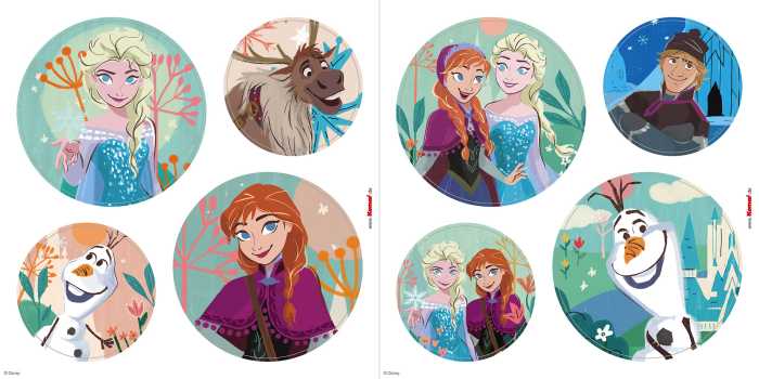Sticker fenêtre Frozen Royal Bubbles