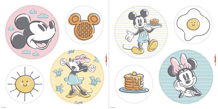 Sticker fenêtre Mickey Rise and Shine Bubbles