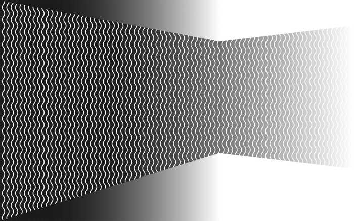 Photo murale intissé impression numérique Wave Wall white-greygrey
