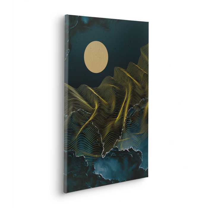Tableau intissé Moon Waves