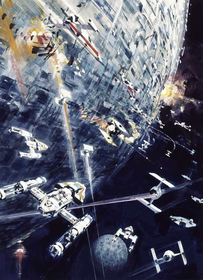 Photo murale intissé impression numérique Star Wars Classic Dogfight
