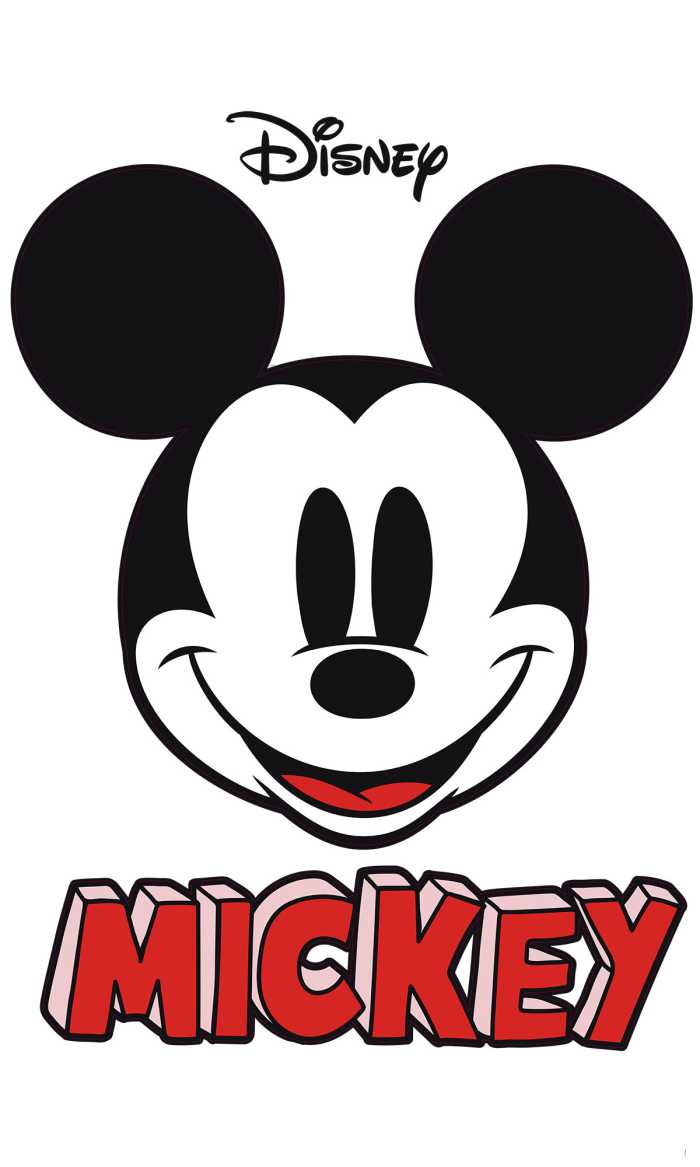 Sticker mural Mickey Smile XXL