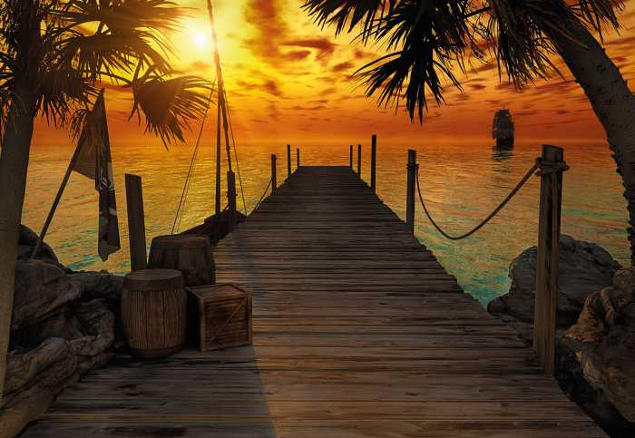 Photo murale Treasure Island