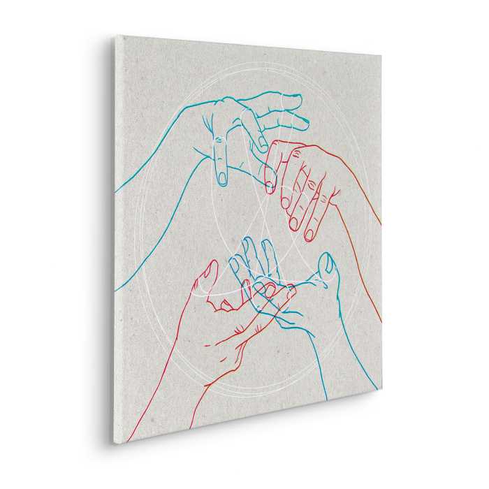 Tableau intissé Glory Hands