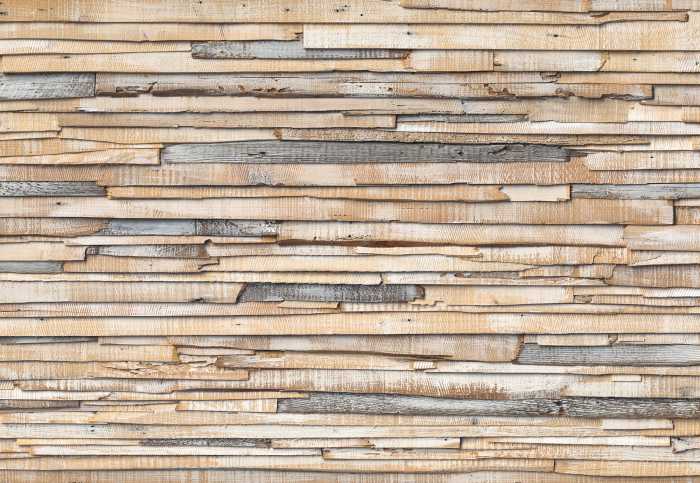 Photo murale Whitewashed Wood