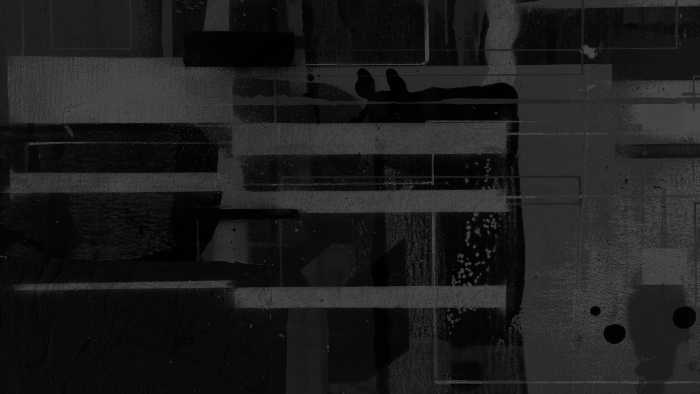 Photo murale intissé impression numérique Bars Floating darkgrey