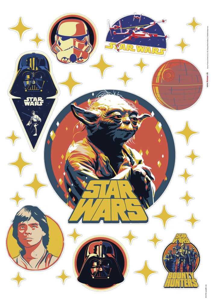Sticker mural Star Wars Bounty Hunters