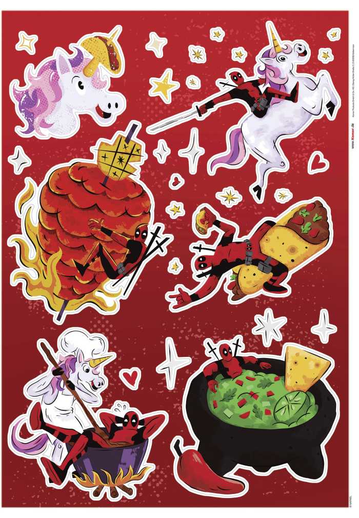 Sticker mural Marvel Deadpool Food