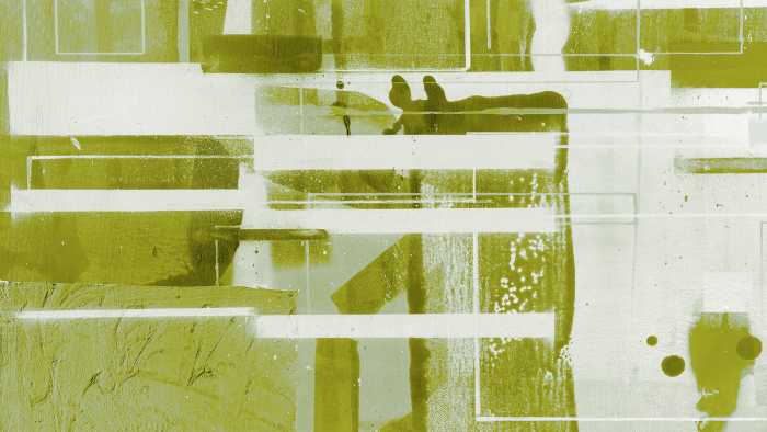 Photo murale intissé impression numérique Bars Floating olive
