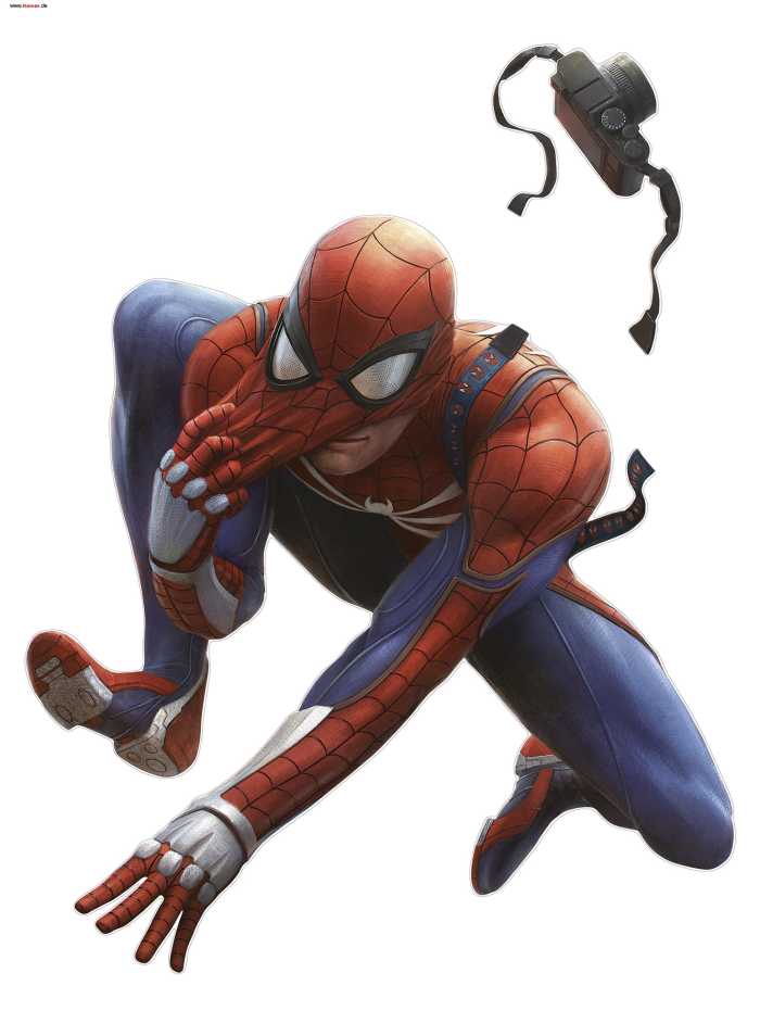 Sticker mural Marvel Spider-Man Camera