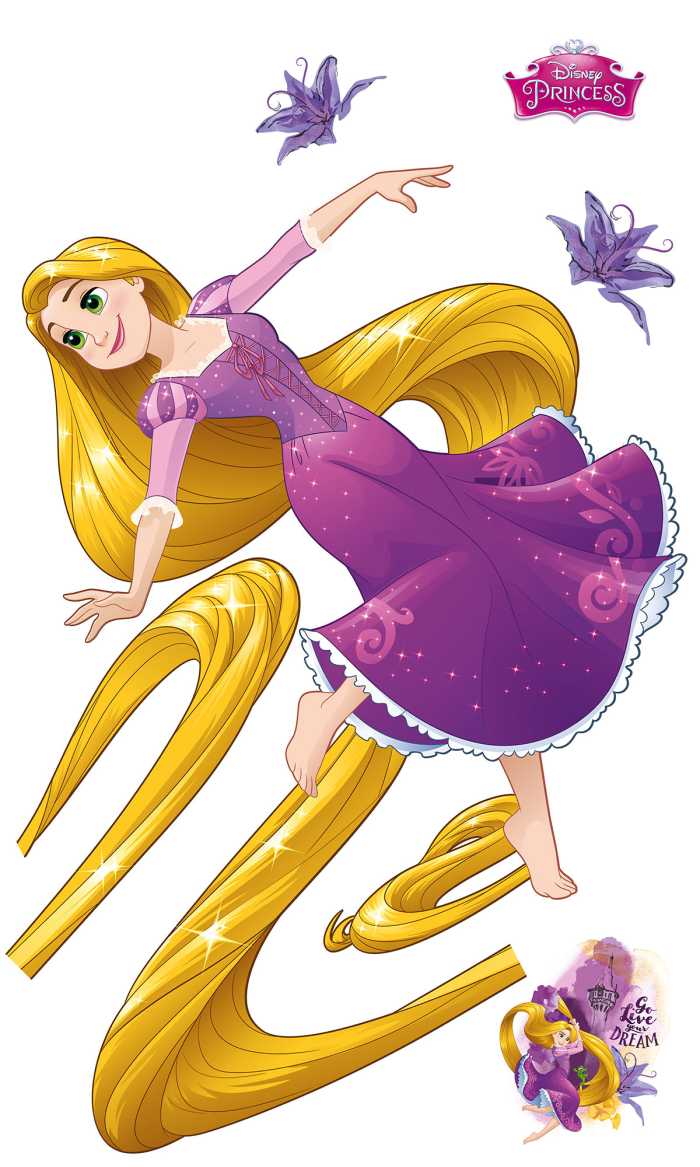 Sticker mural Rapunzel XXL