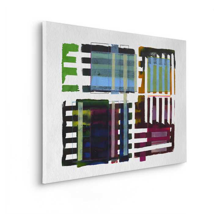 Tableau intissé Grids & Stripes