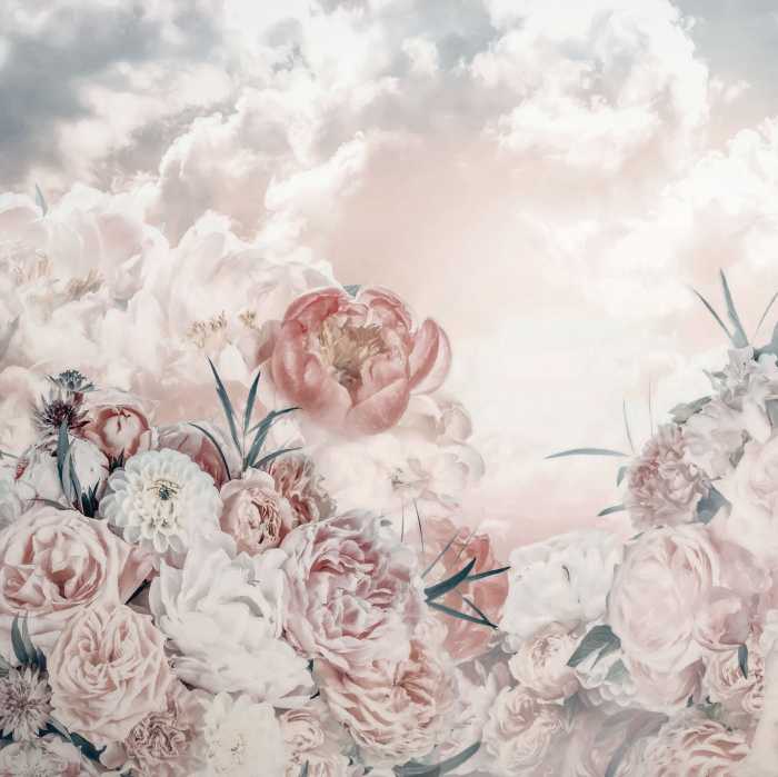 Photo murale intissé impression numérique Blossom Clouds