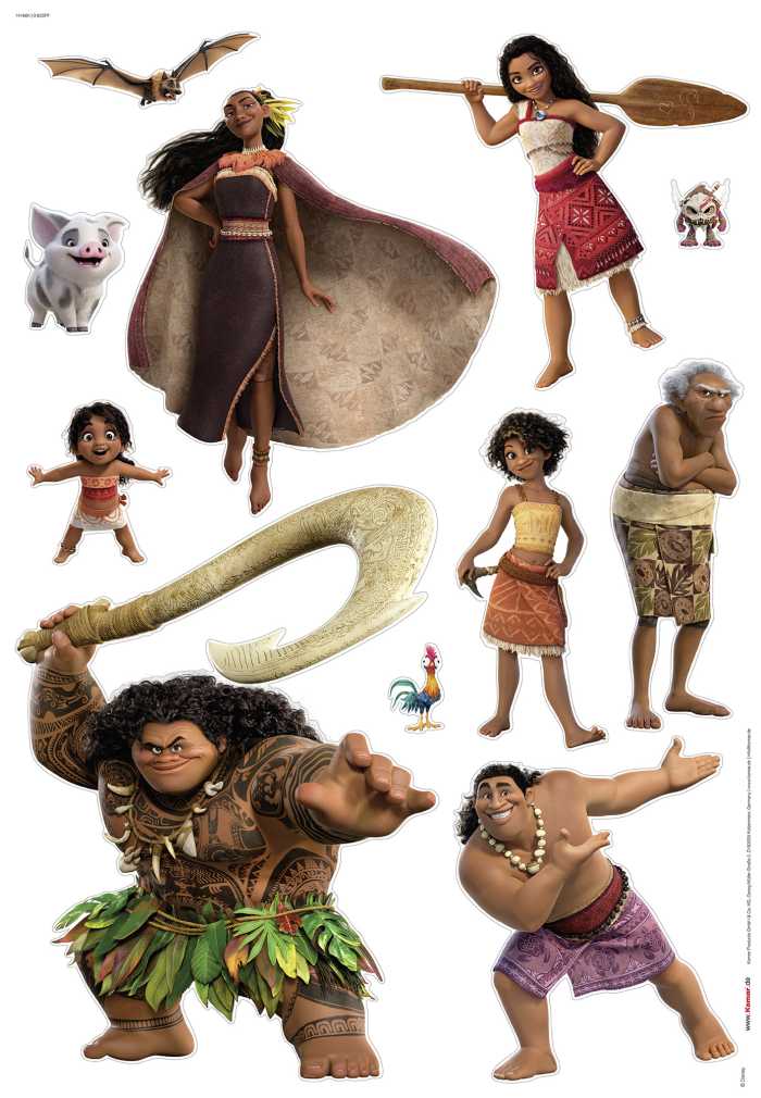 Sticker mural Disney Moana 2 Family