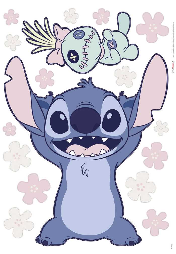 Sticker mural Disney Lilo and Stitch Lifesize