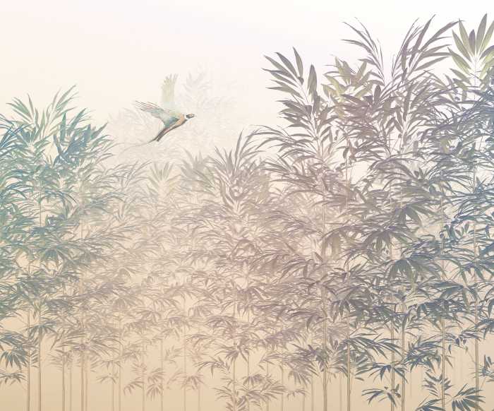 Photo murale intissé impression numérique Bamboo Paradise