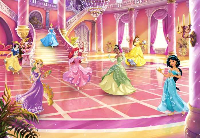 Photo murale Disney Princess Glitzerparty