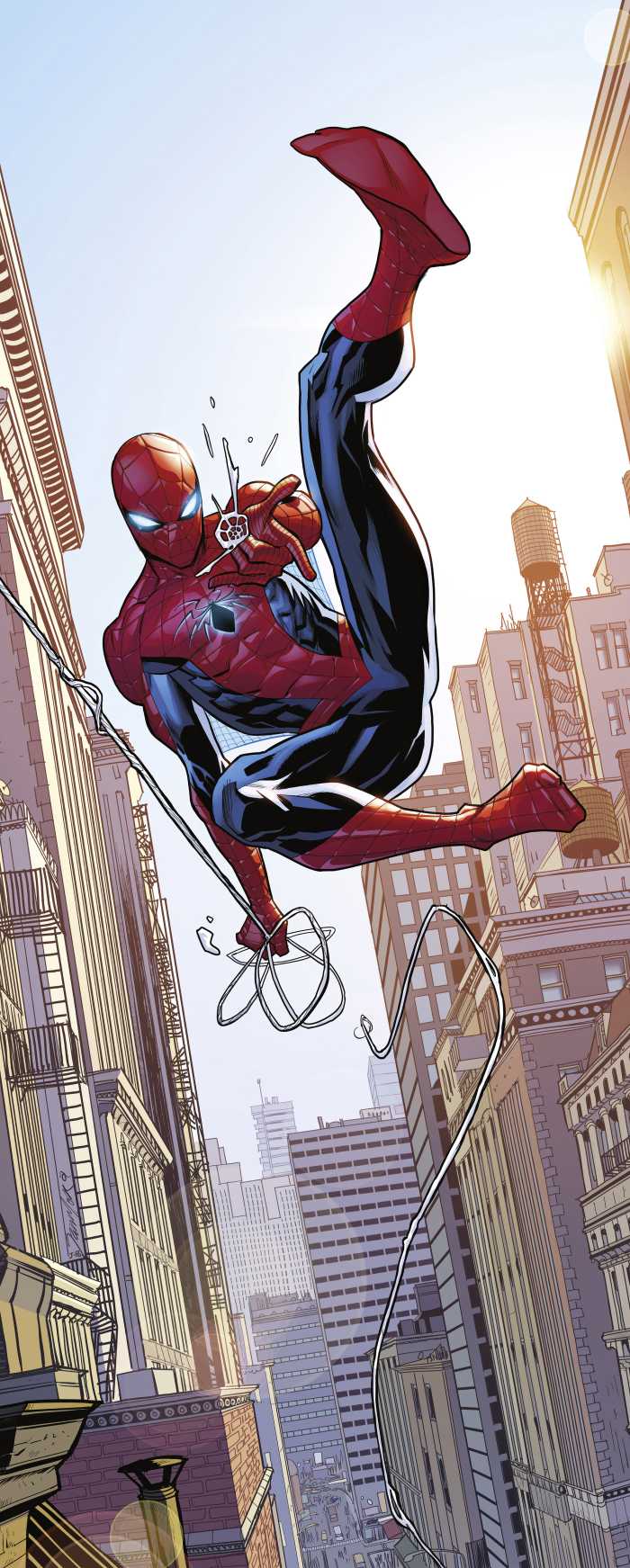 Photo murale intissé impression numérique Marvel Spider-Man Swinging