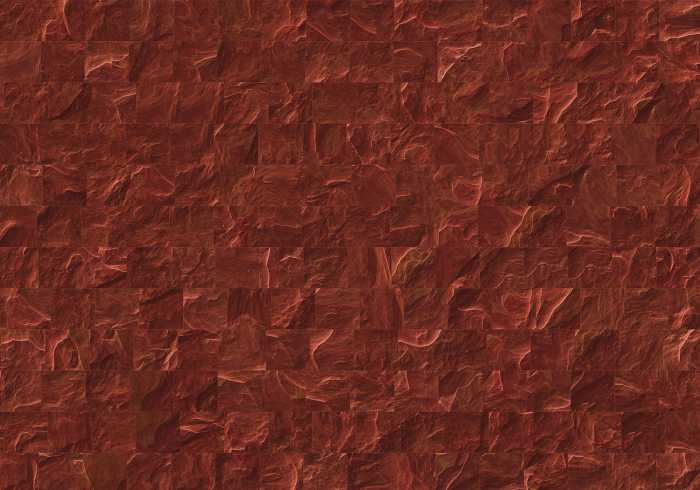 Photo murale intissé impression numérique Red Slate Tiles