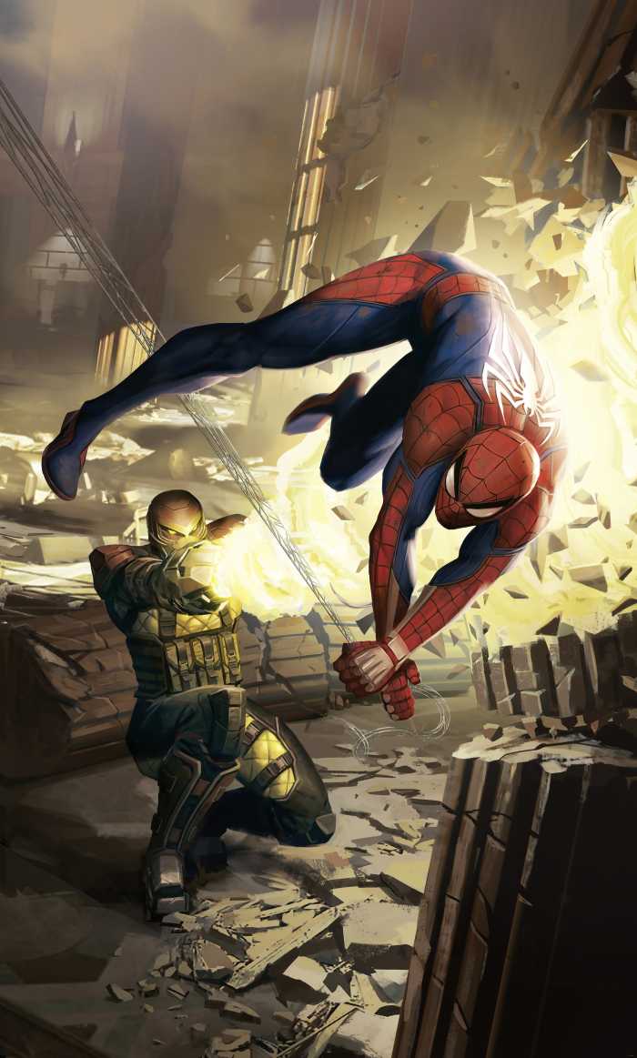 Photo murale intissé impression numérique Marvel Spider-Man Dodge