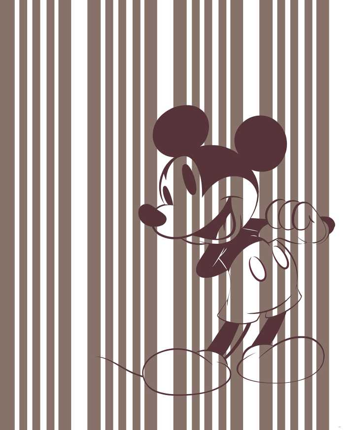 Photo murale intissé impression numérique Mickey Tone-on-Tone