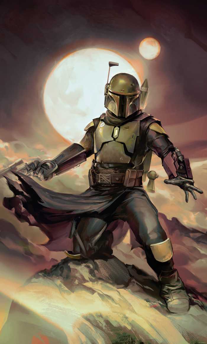 Photo murale intissé impression numérique Star Wars Boba Fett Epic