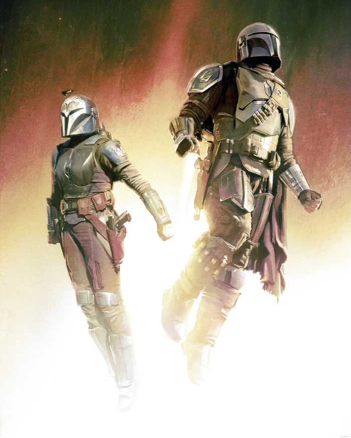Photo murale intissé impression numérique Star Wars The Mandalorian Flight