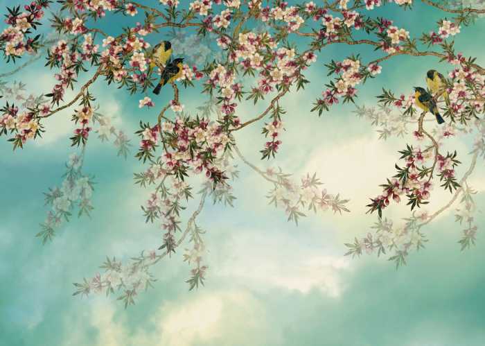 Photo murale intissé impression numérique Sakura